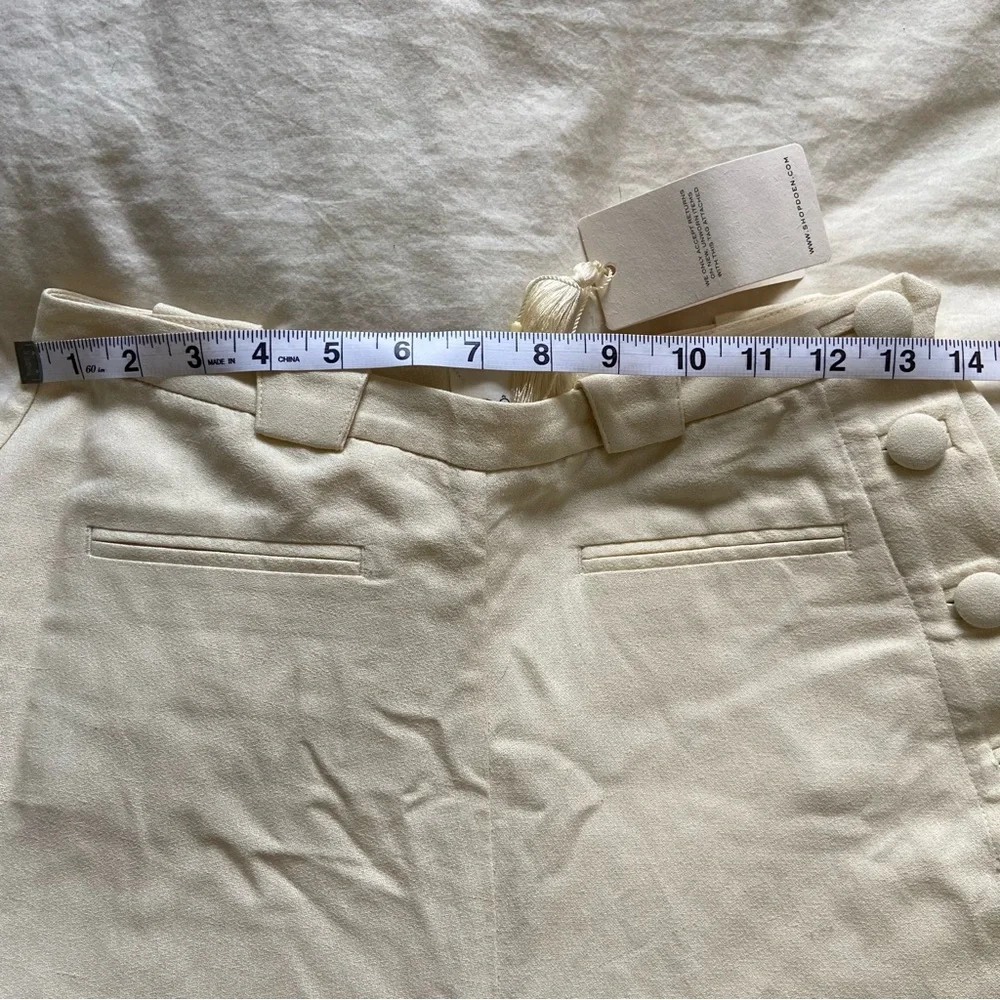 Doen Cream High-Waist Wide Leg Trousers - Picture 7 of 7
